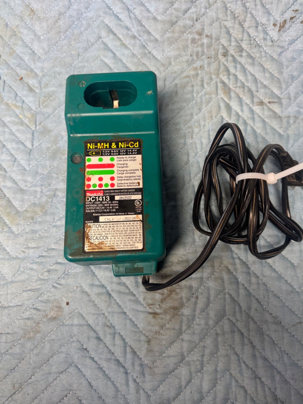 Makita DC1413 Genuine Ni-MH Ni-Cd Battery Charger 7.2 9.6 12V 14.4V OEM Original
