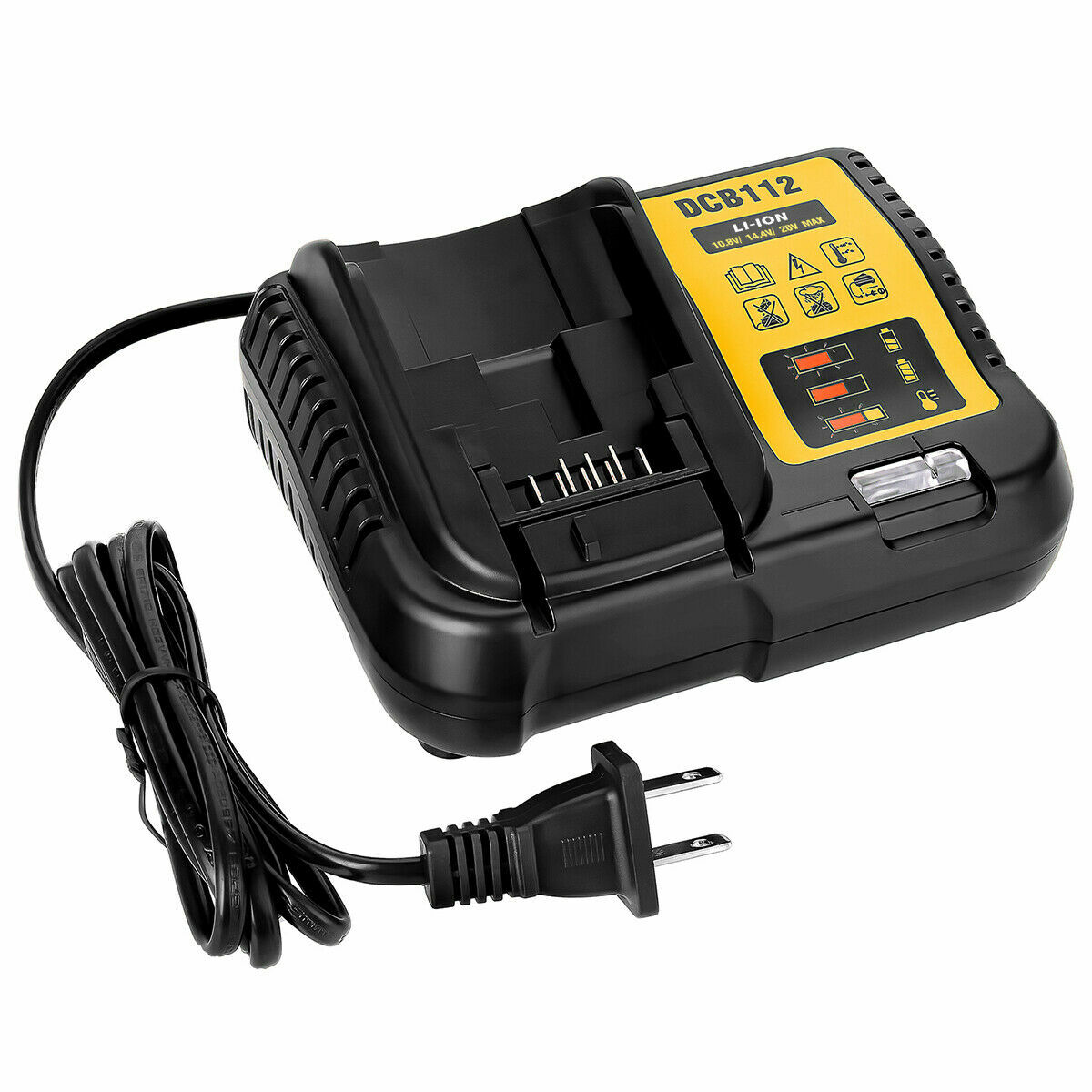 Battery Charger For Dewalt DCB112 12V & 20V Max Li-ion replaces DCB100 & DCB107