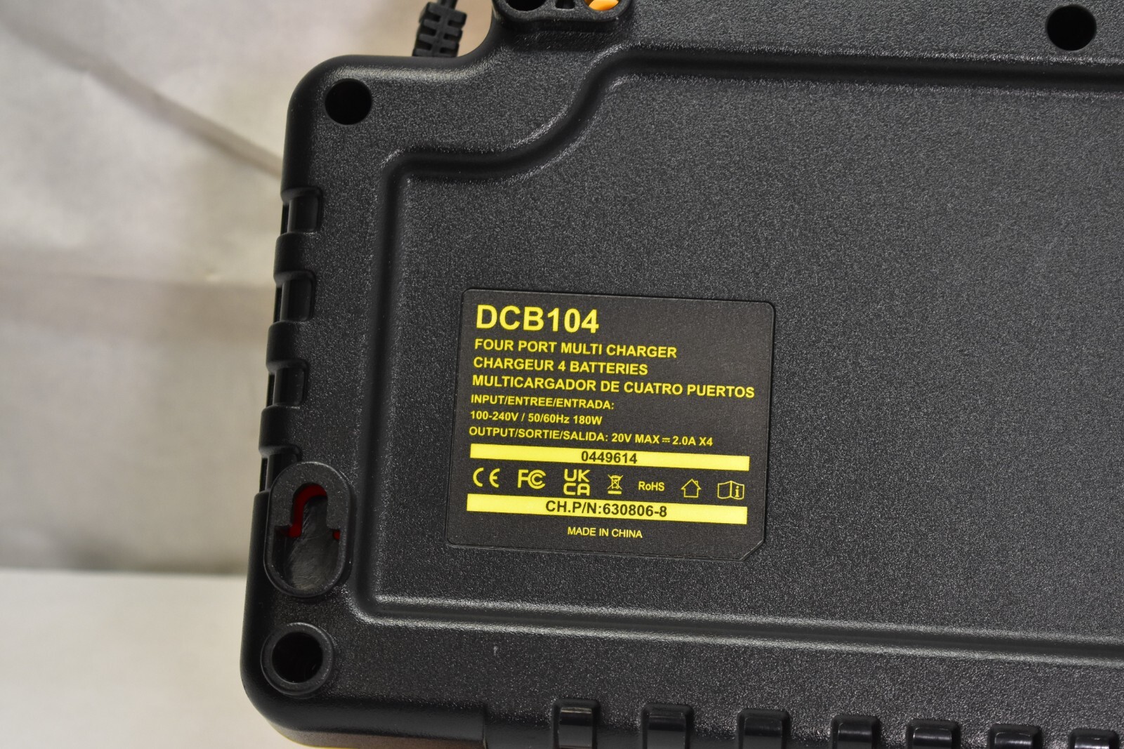 DCB104 20V MAX Battery Charger Replacement for Dewalt Battery Charger, 4 Port