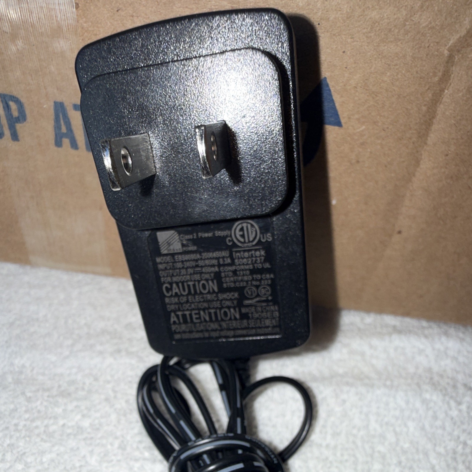 Hyper Tough 20V MAX Lithium-Ion Battery Charger w/ AC Wall Plug Adapter