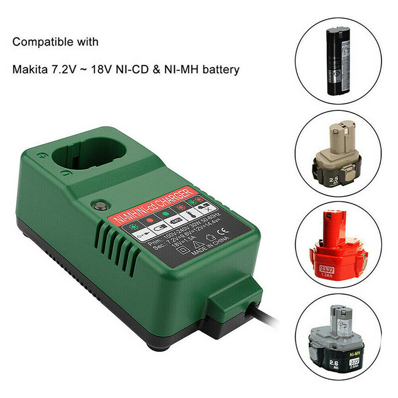 DC1804T PA18 Battery Drill Charger for Makita NiMH NiCd MT1008 7.2V-18V 230V