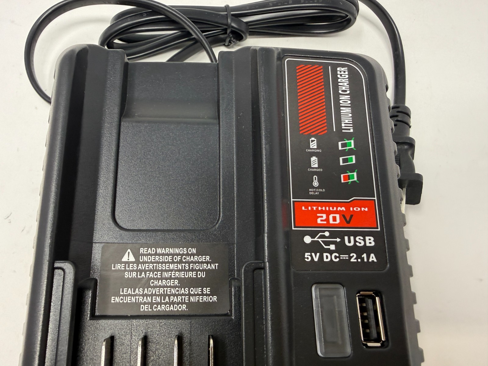 1x For Craftsman 20V 20 Volt MAX CMCB104 Lithium-Ion Battery Charger Replacement