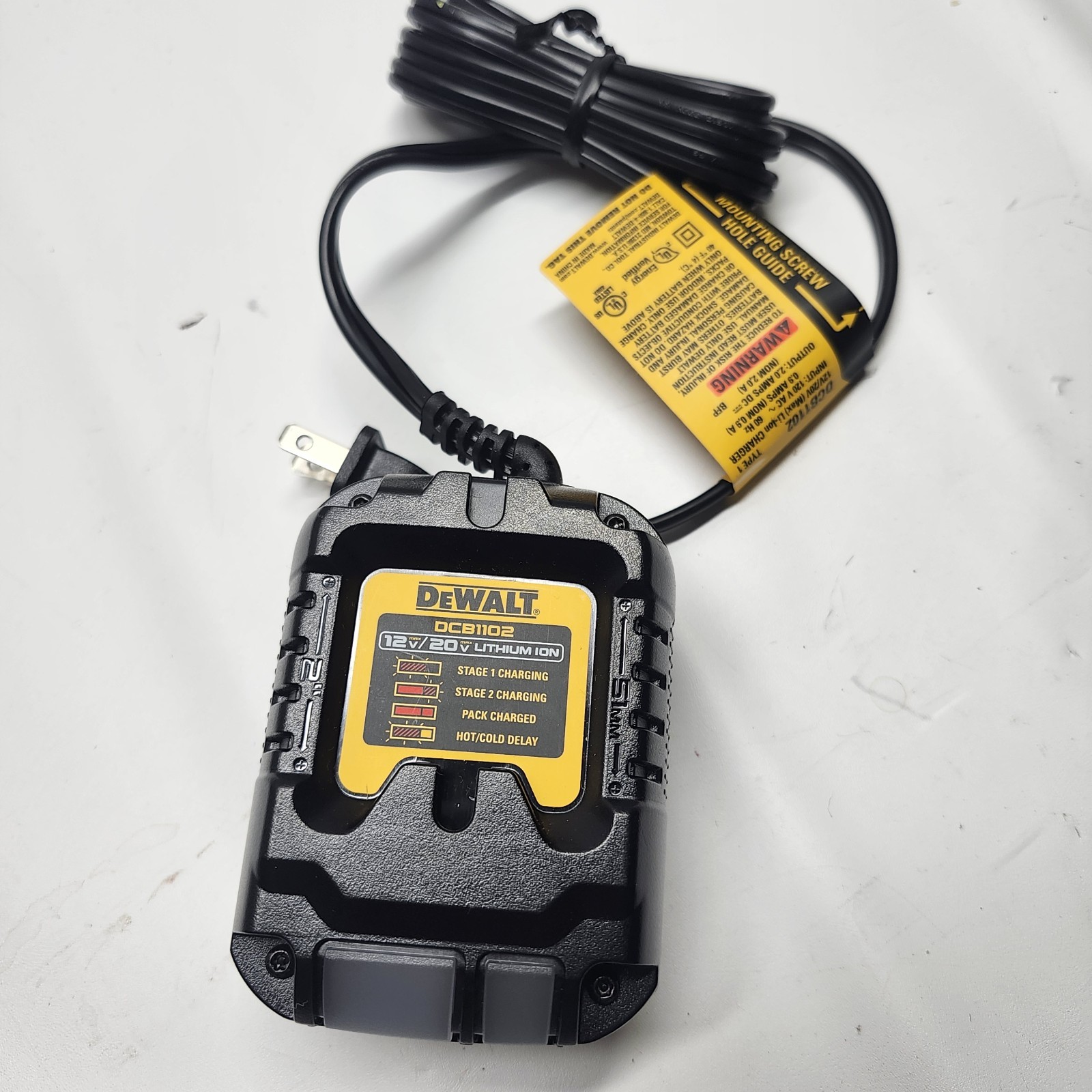 DEWALT DCB1102 12V/20V MAX FLEXVOLT 12Amp Battery Charger OPEN BOX