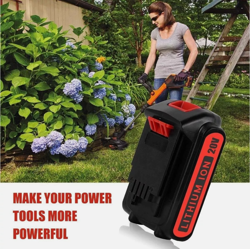 2Pack 20V Lithium-ion 3.8Ah Battery for BLACK+DECKER 20 Volt LBXR20 LBX20 LB20