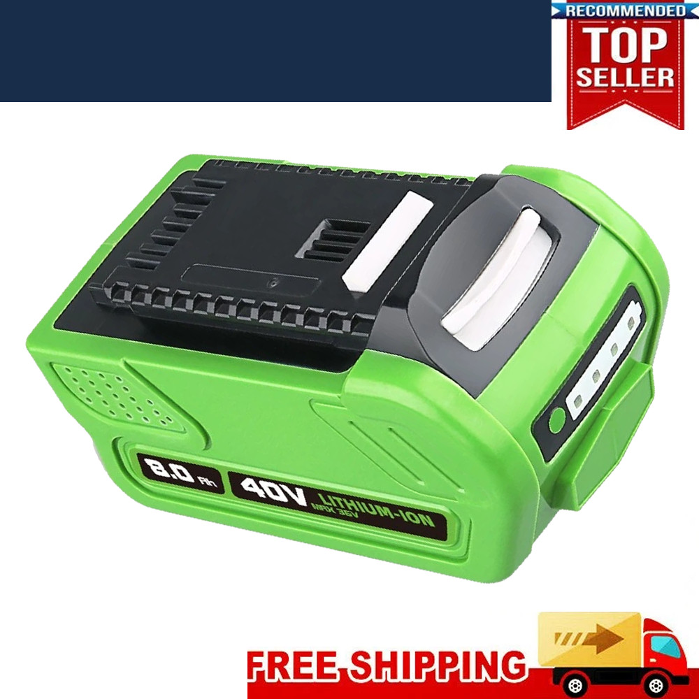 40V 8.0Ah For Greenworks G-MAX Lithium Battery 29472 29462 29252 20202 40 Volt