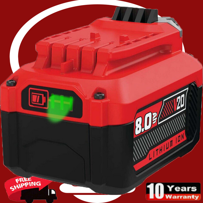 For Craftsman V20 20 Volt MAX CMCB204 CMCB202 CMCB201 20V 8.0 Ah Li-ion Battery