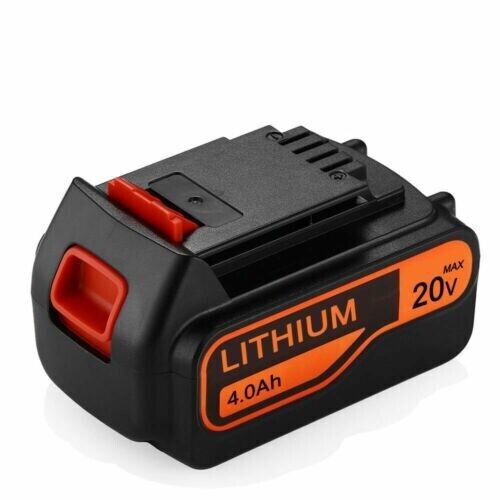 2-PACK 4.0AH 20V LITHIUM BATTERY FOR BLACK AND DECKER 20 VOLT LBXR20 LB20 LI-ION