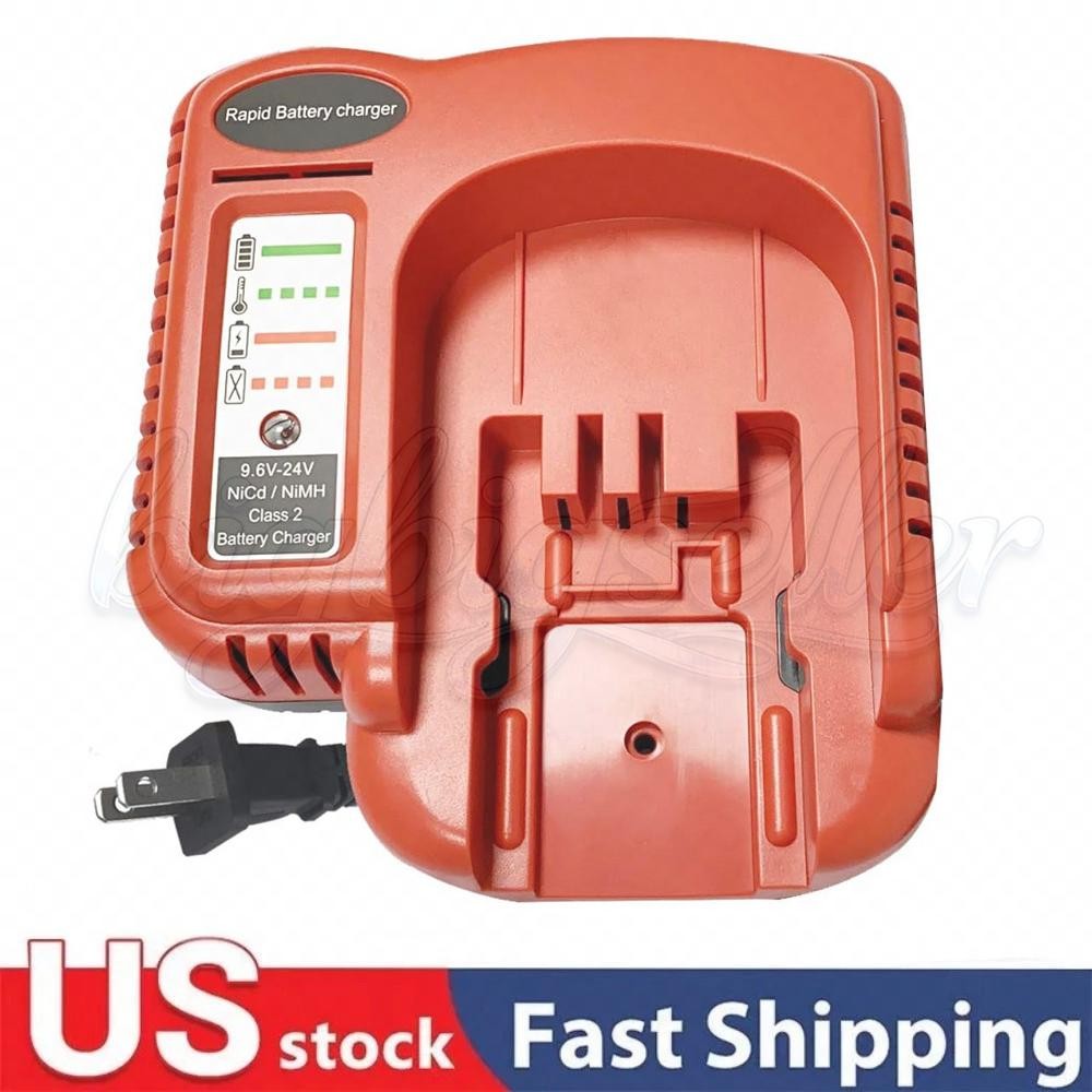Charger For Black Decker 9.6V 12V 14.4V 18V 24V HPB18 Battery BDCCN24 BDFC240