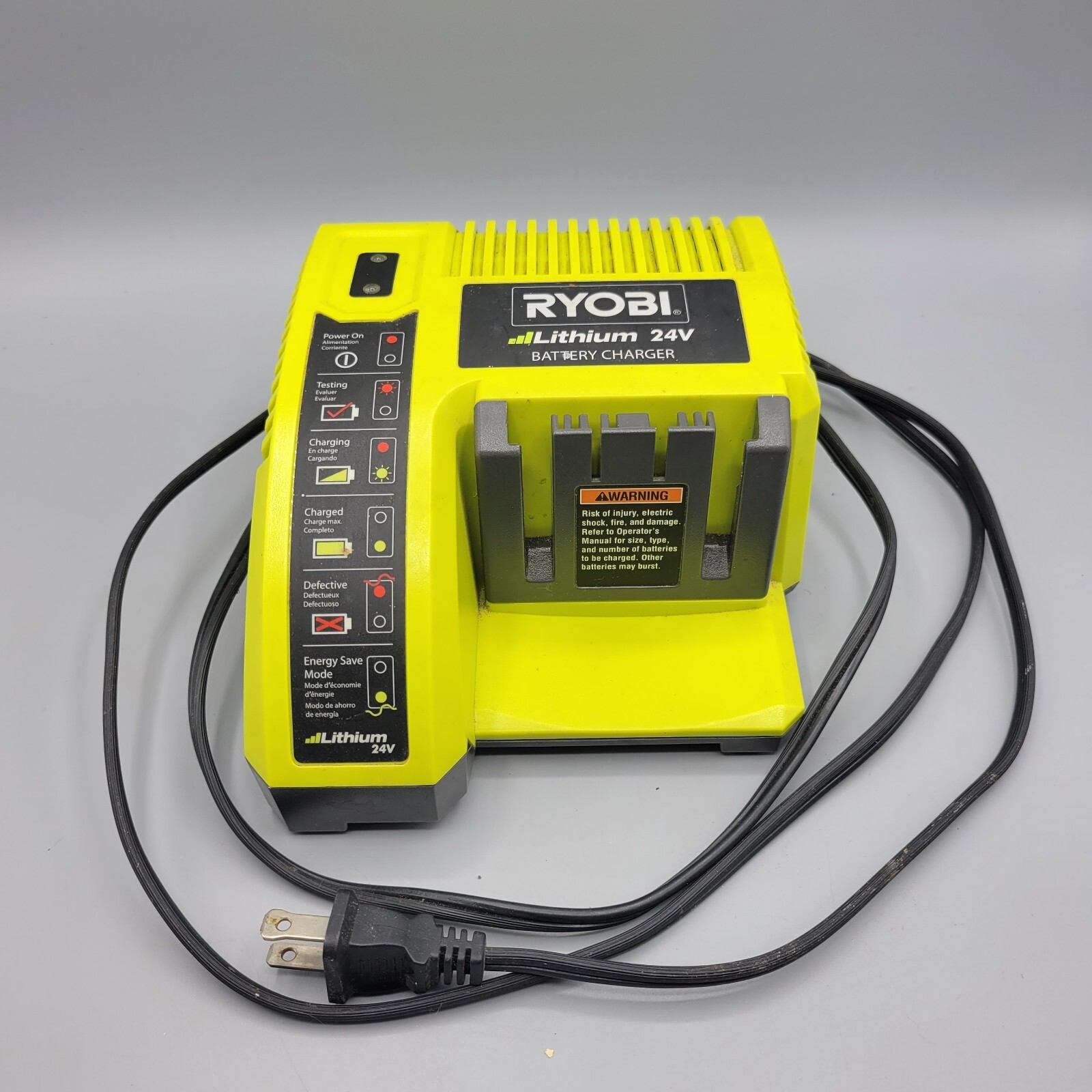 Original Lithium Power Battery Charger Ryobi OP140 24Volt Tested &Working