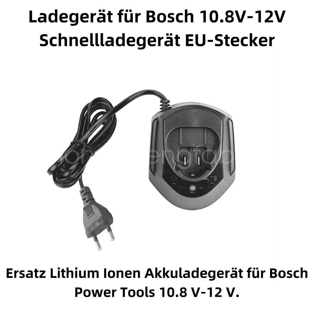 Battery Charger For Bosch 10.8V 12V Li-ion Battery BAT411 BAT412 GAL1130CV GSR~