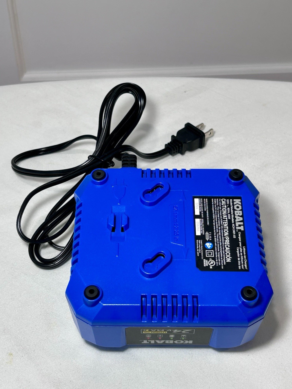 Kobalt 24-Volt Max Lithium-Ion Battery Charger KCH 2401-03