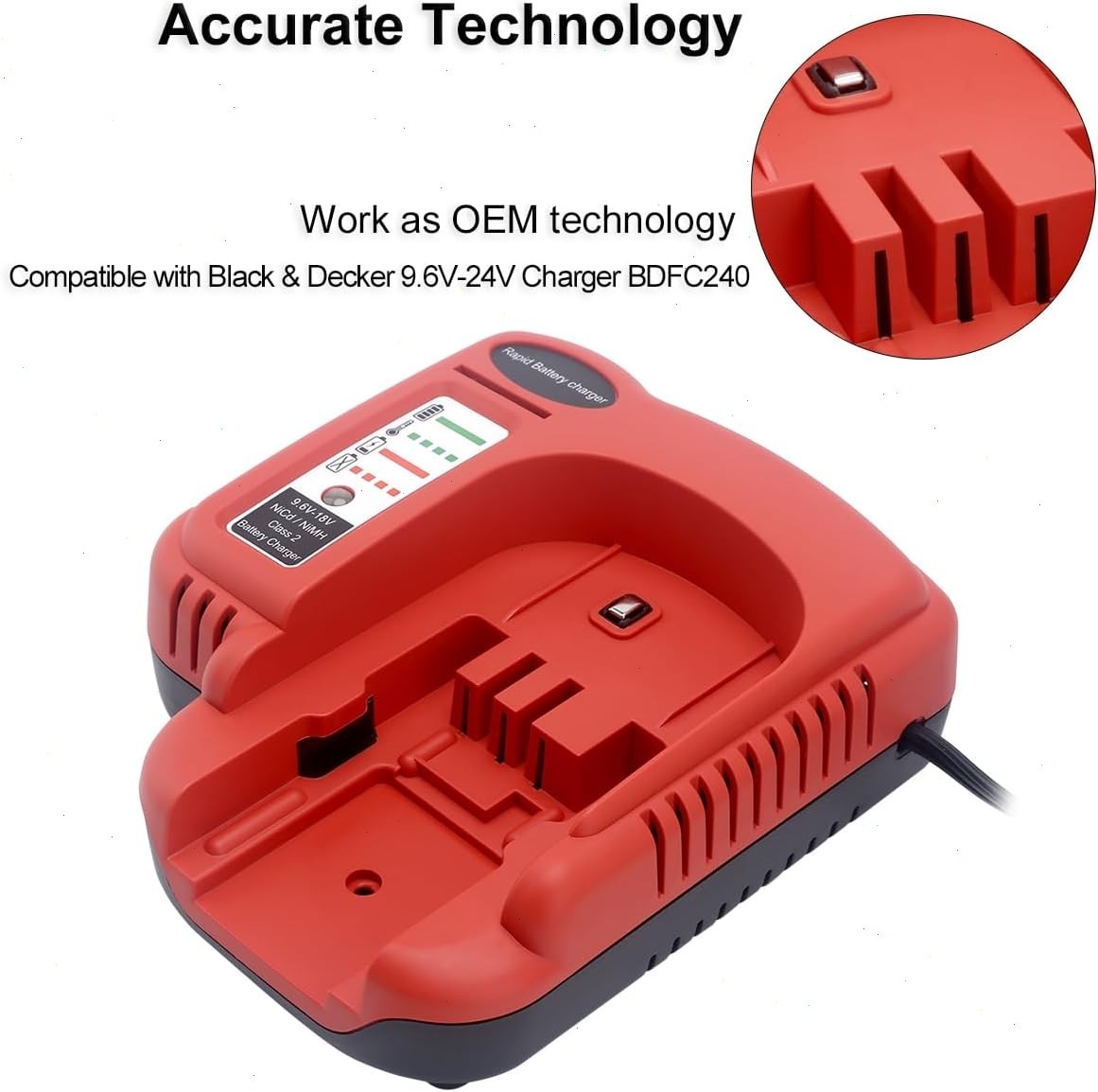 HPB18 18V HPB18-OPE 244760-00 18VOLT BATTERY /CHARGER FOR BLACK DECKER Replace