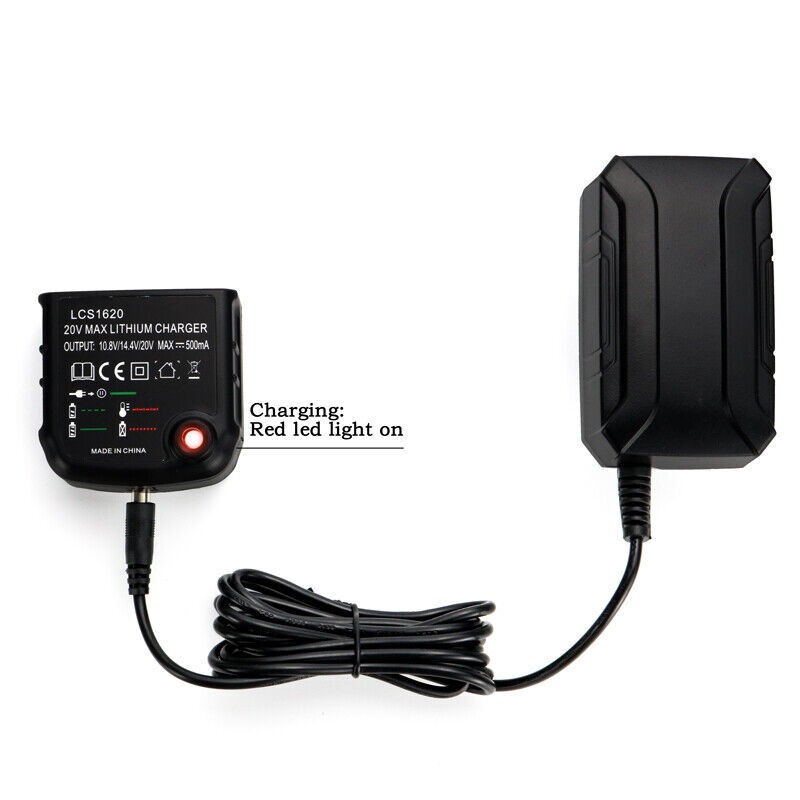 LCS1620 Charger for Black and Decker 20v max Charger 20V Lithium Battery LBXR20