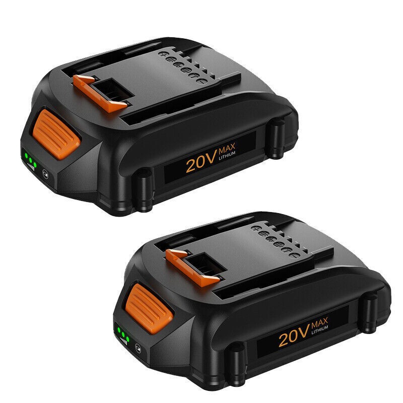 2Pack For WORX 20 Volt MAX Extend Lithium Battery WA3520 WA3525 WA3575 WG155 US