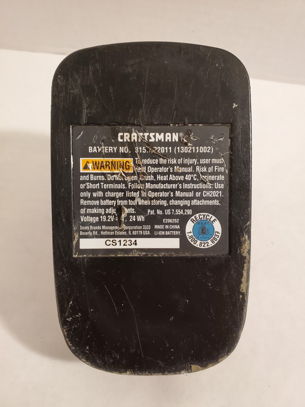 Craftsman 45 Minute Quick Charger 315.259260 w/ 19.2v Die Hard battery TESTED