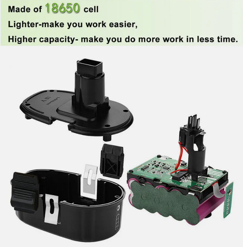 6.0Ah Lithium-Ion Battery for DeWalt DC9096 XRP 18Volt DW9095 DC9098 DC9099 tool