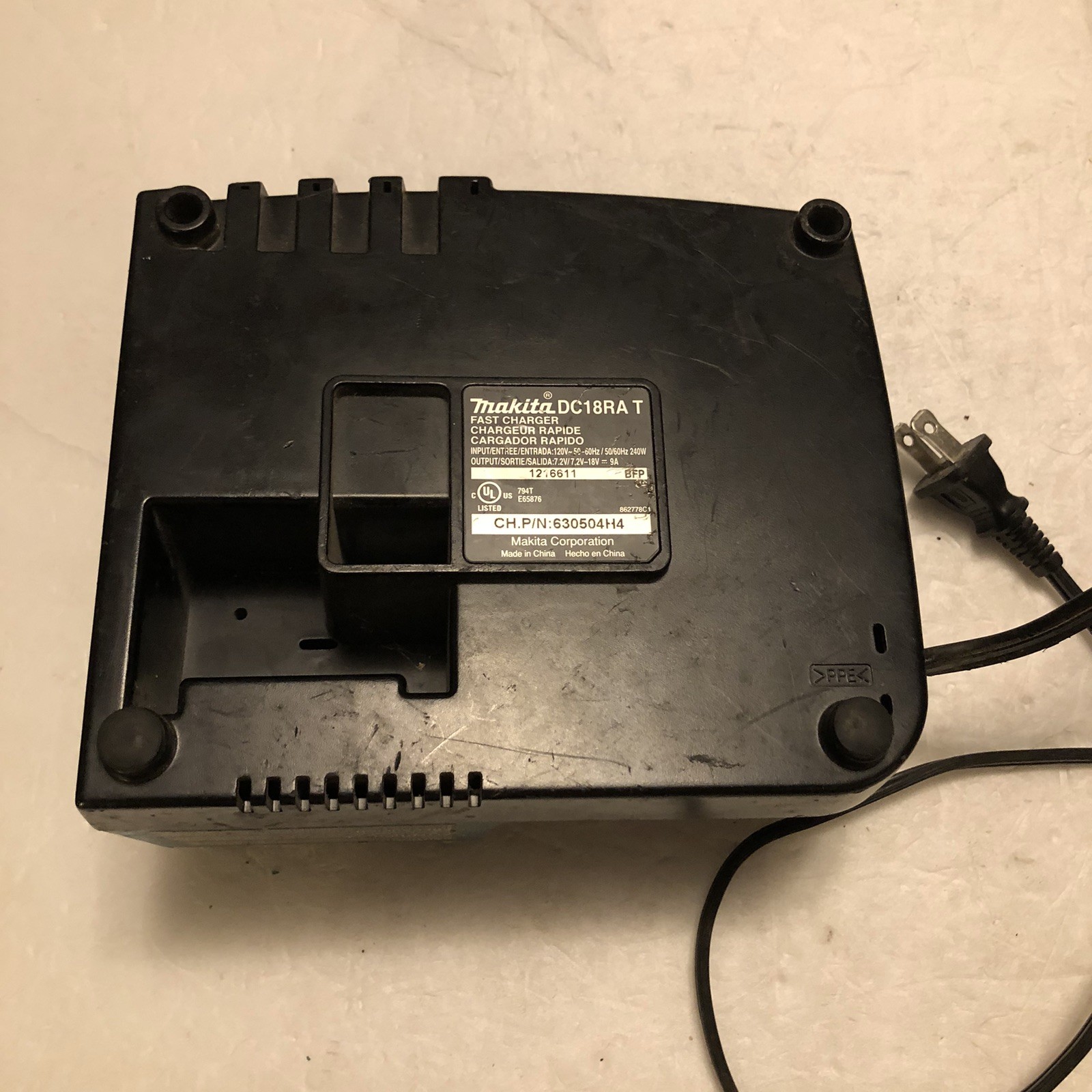 Makita DC18RA 7.2-18V Li-ion & Ni-MH Rapid Battery Charger Genuine OEM
