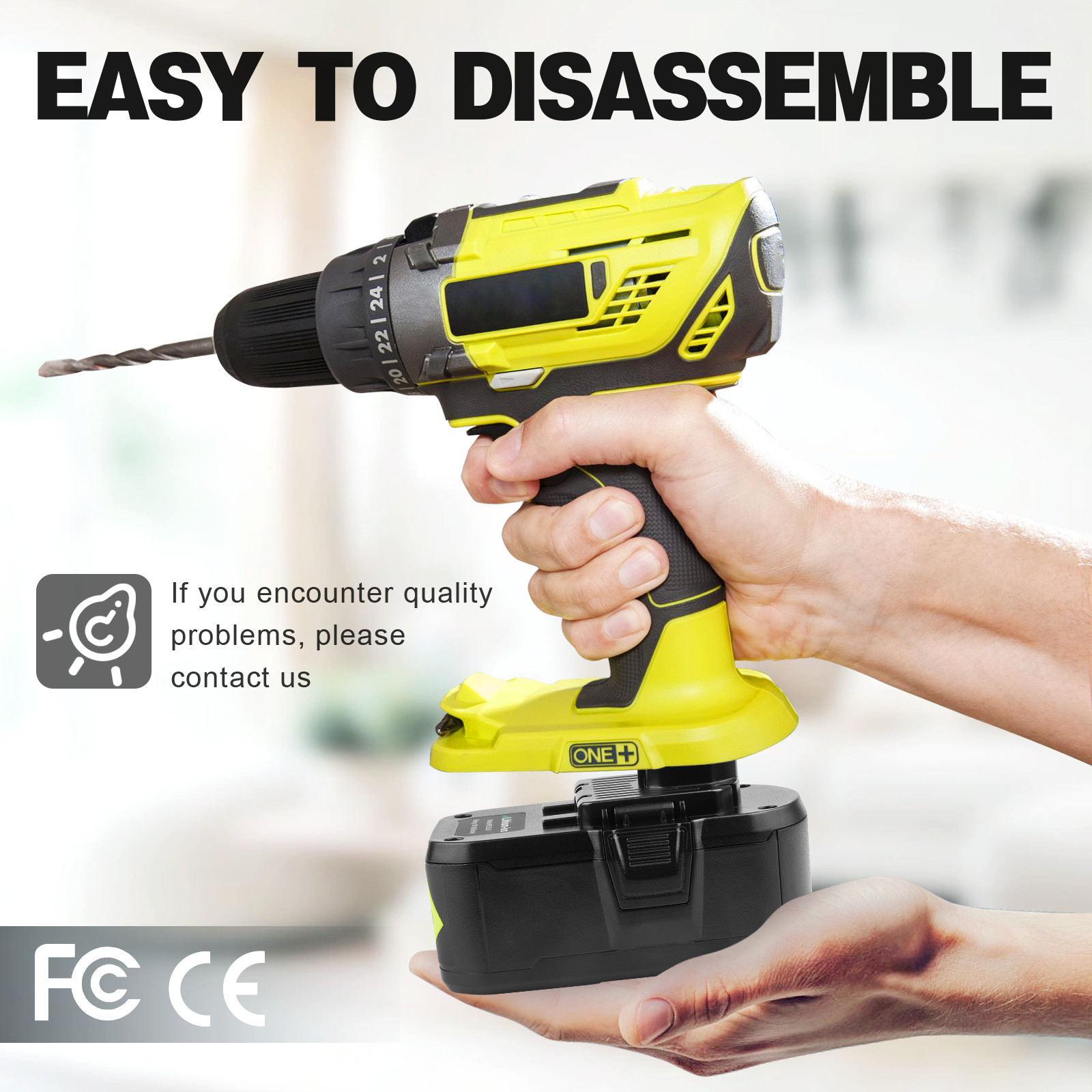 8.0Ah For RYOBI P108 18V Lithium-Ion High Capacity Battery 18 Volt For One Plus