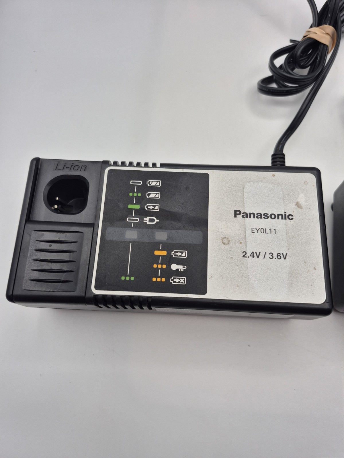 Lot of 2 Panasonic EY0L11 2.4 V/ 3.6 V Ni-MH and Li-Ion Battery Charger Untested