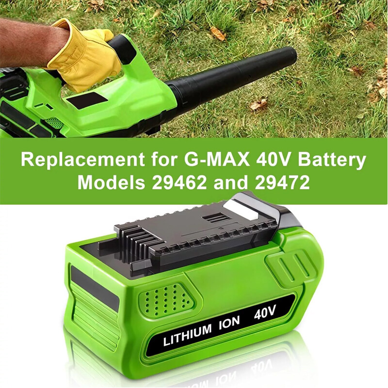 40V 6 Ah For Greenworks G-MAX Lithium Battery 29472 29462 29252 20202 40 Volt