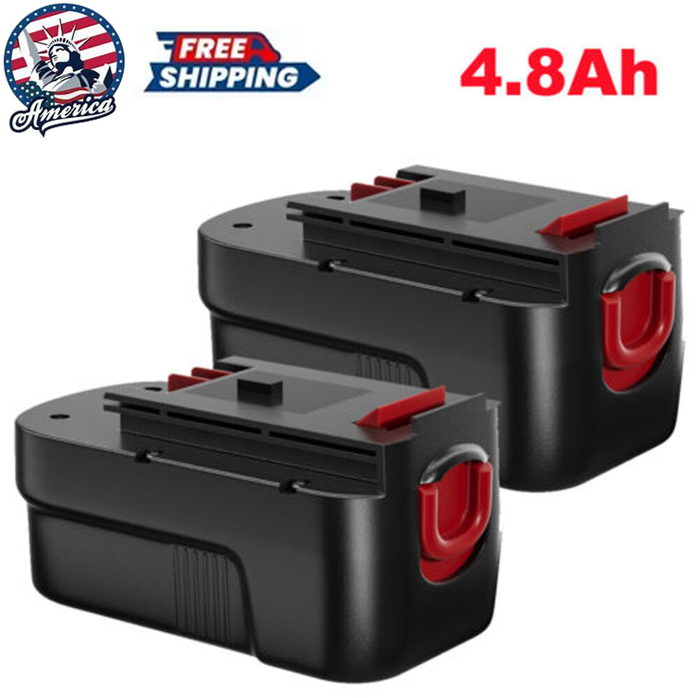 2pack For Black& Decker HPB18 18 Volt FS18BX FS180BX A1718 A18 Battery Firestorm