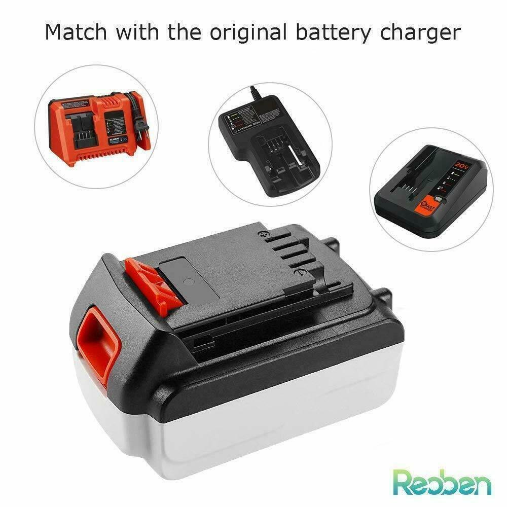 2 Pack For Black & Decker 20V Lithium MAX Battery 20Volt Li-Ion LBXR20 LBXR2020