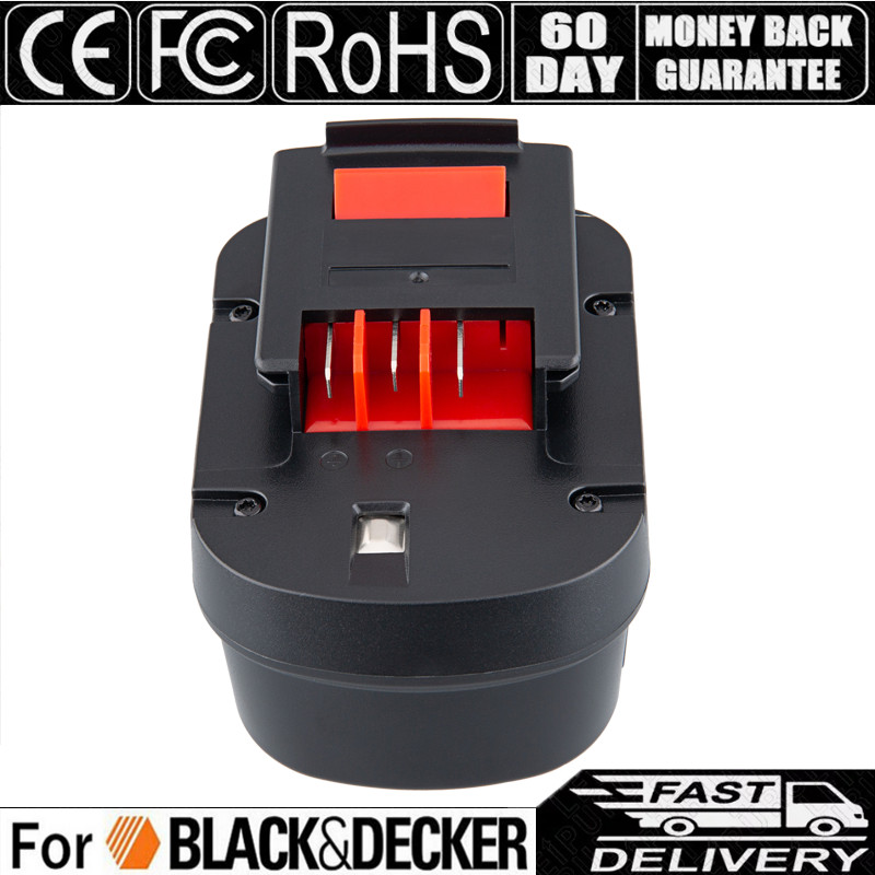 12V HPB12 For BLACK + DECKER 12Volt Slide Battery A12 A1712 A12EX FS120B 4800mAh