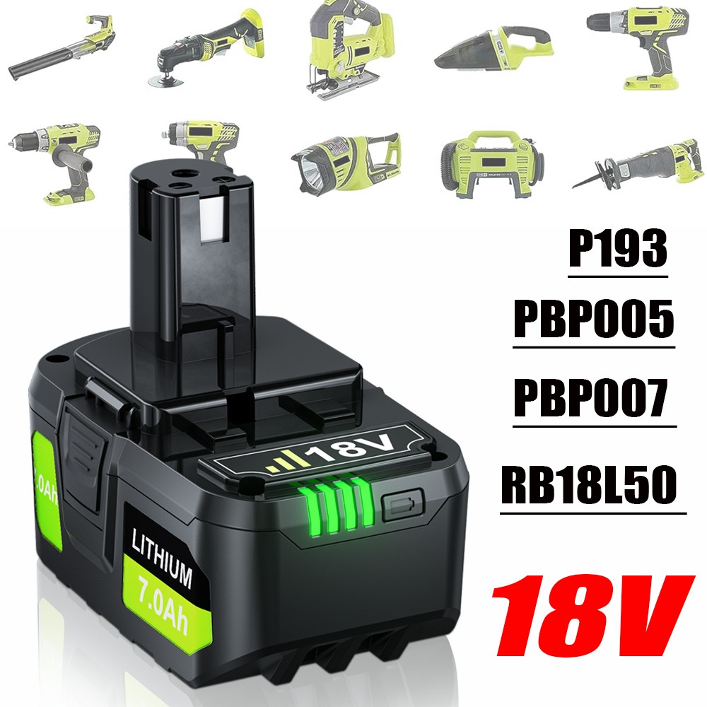 2X For RYOBI 18V Battery PBP005 P197 P189 P108 PBP007 PBP005 7Ah Battery