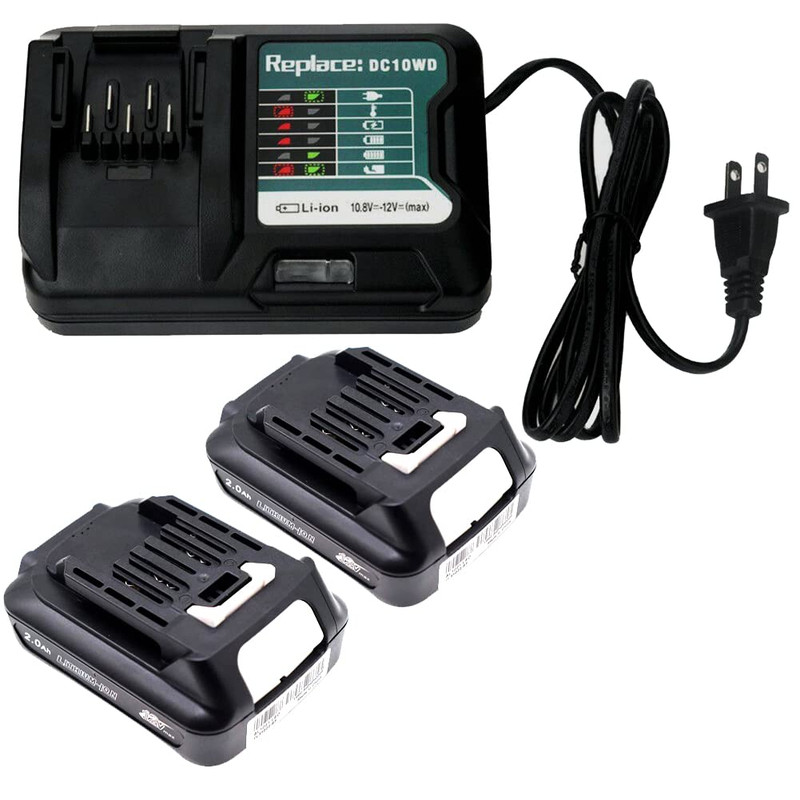 Cnby 2 X 2.0A Bl1021B Battery Charger Dc10Wd 10.8V 12V Replace For Makita 12V