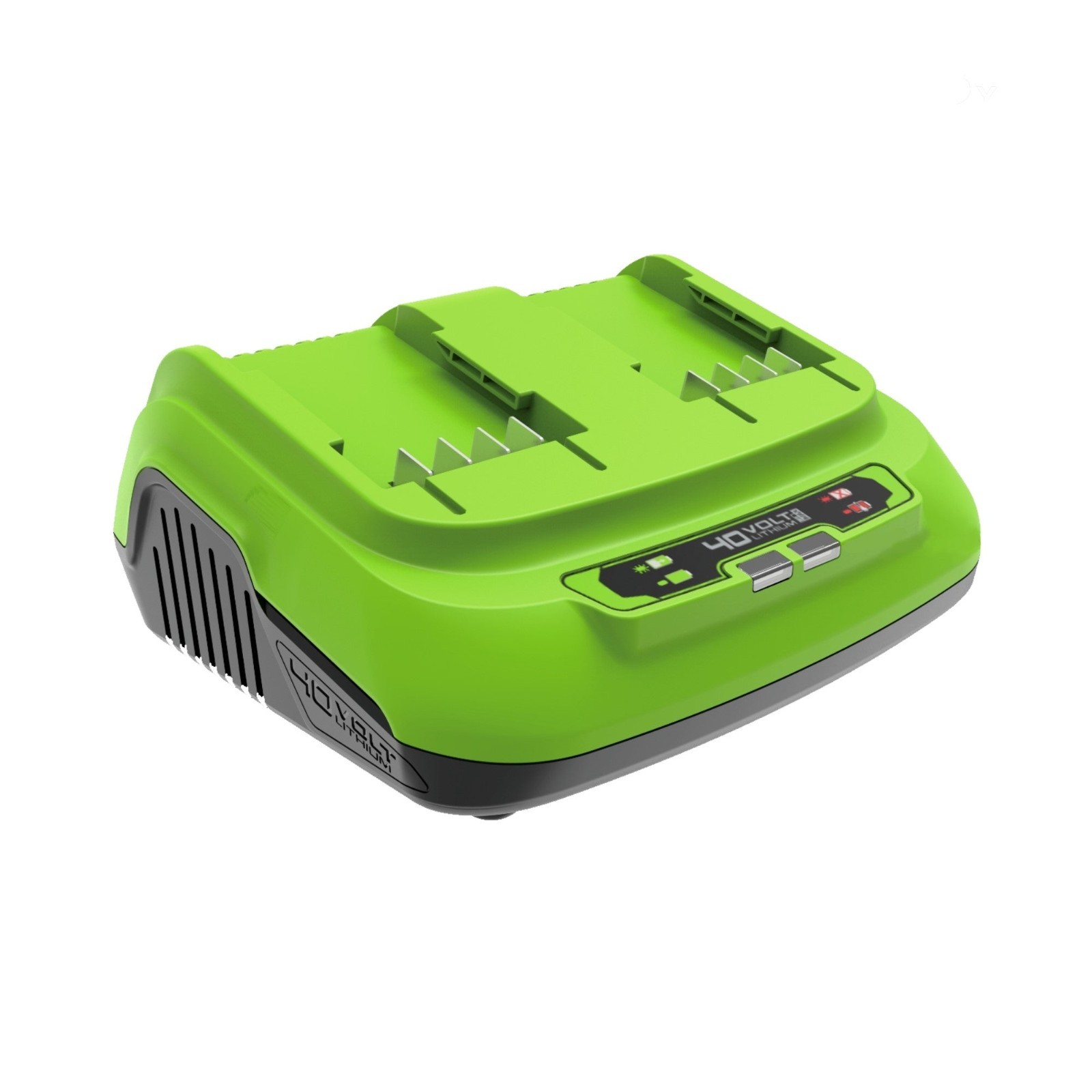 Greenworks 40V 8A Dual-Slot Charger, #CAF822 (Genuine, Direct from Greenworks)