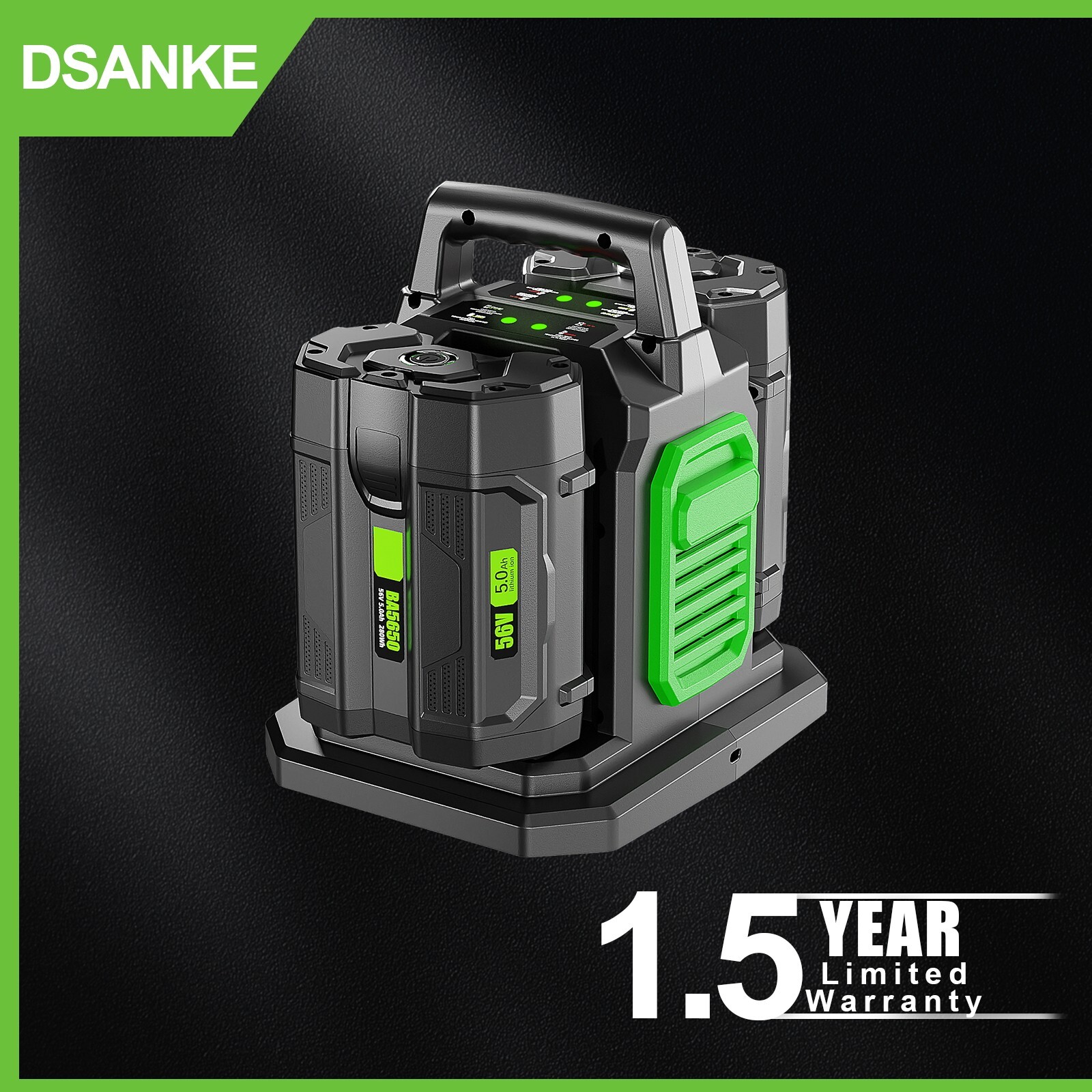 Dual Ports Fast Charger CH2800D For EGO 56V Power+ Cordless Lithium-ion Battery