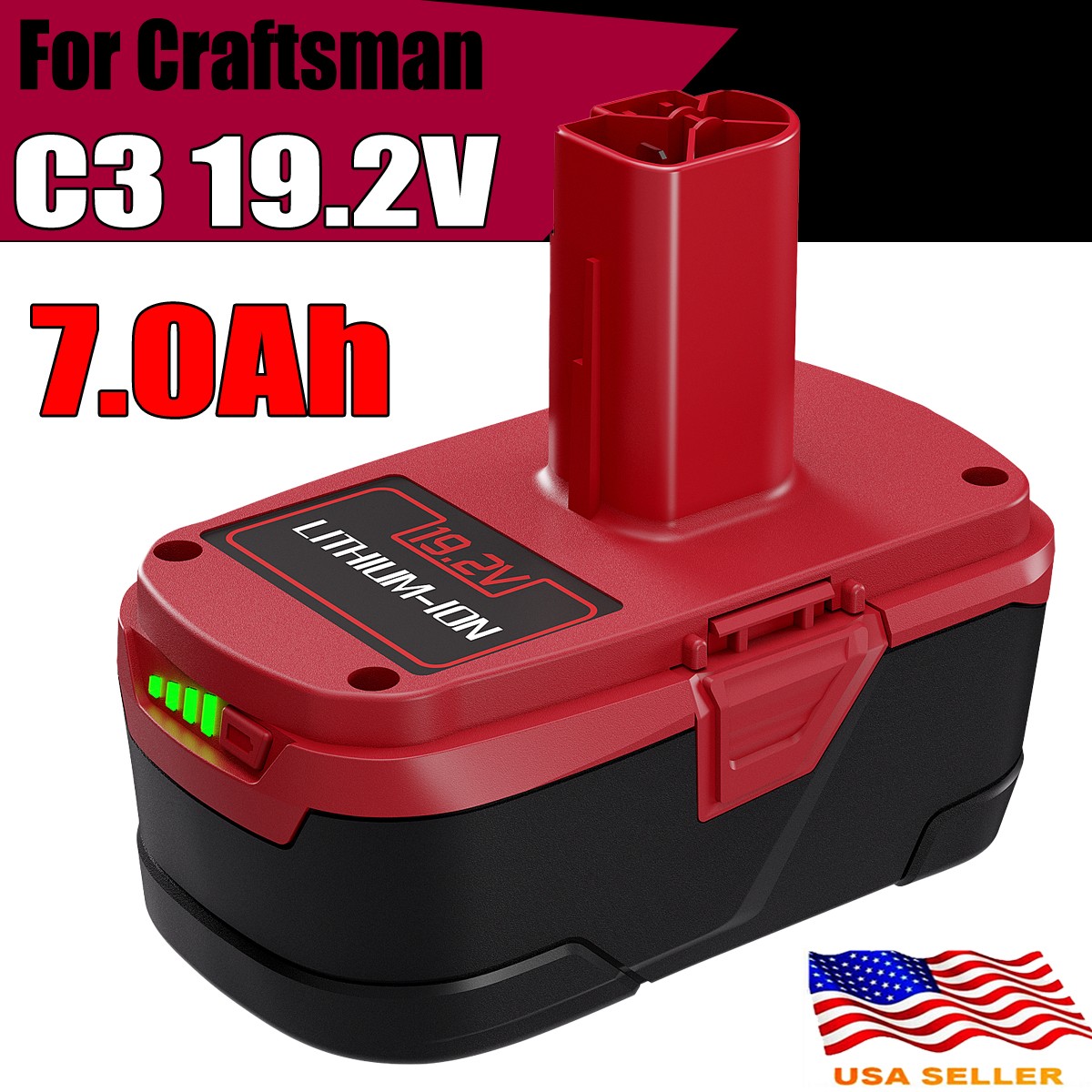 4X/1X for CRAFTSMAN 19.2V XCP C3 Li-ion 6.0Ah Battery /Charger 11376 11375 NEW
