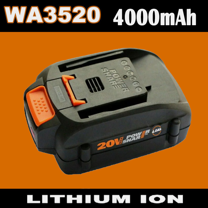 4.0Ah 20V Max Lithium Battery For WORX WA3520 WA3575 WA3578 WA3525 WG155 WG160