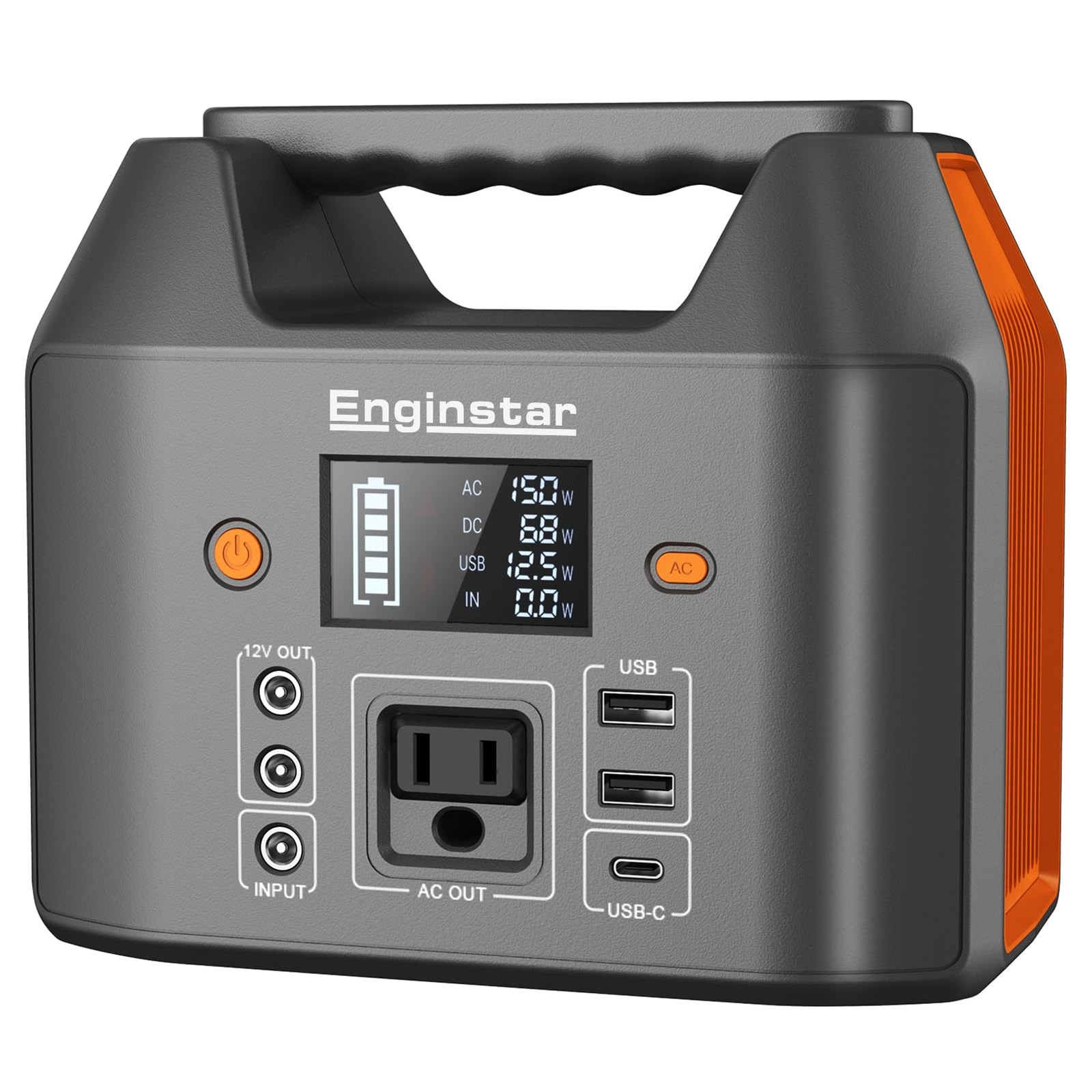 EnginStar Power Bank with AC Outlet 150W 110V Laptop Power Bank, 155Wh/ 42000mAh