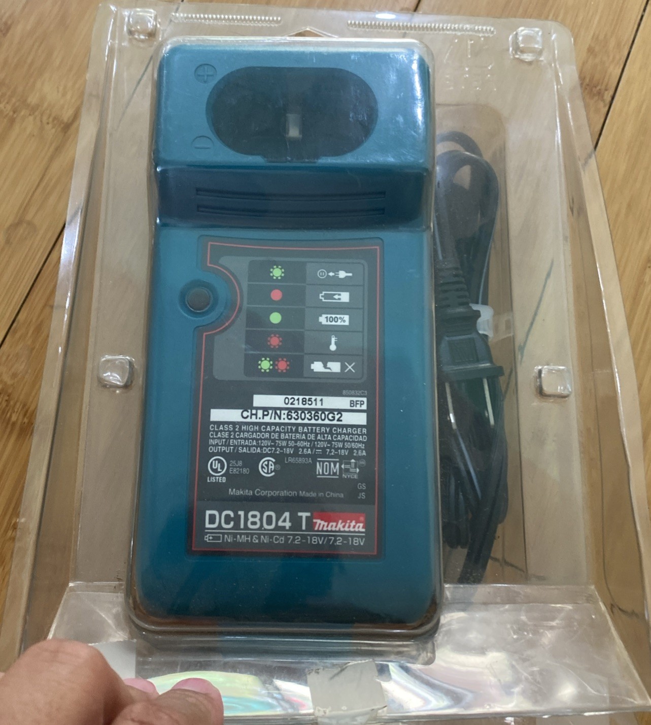Makita DC1804 T Genuine Multi-Voltage Battery Charger 7.2v-18v OEM – New Opened