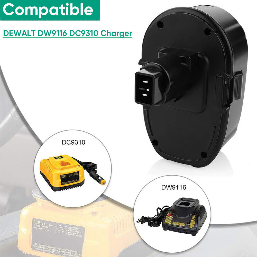 1-2Pack 18 Volt for Dewalt Battery DC9096-2 DC9098 DC9099 DW9096 DC9096 7.0Ah