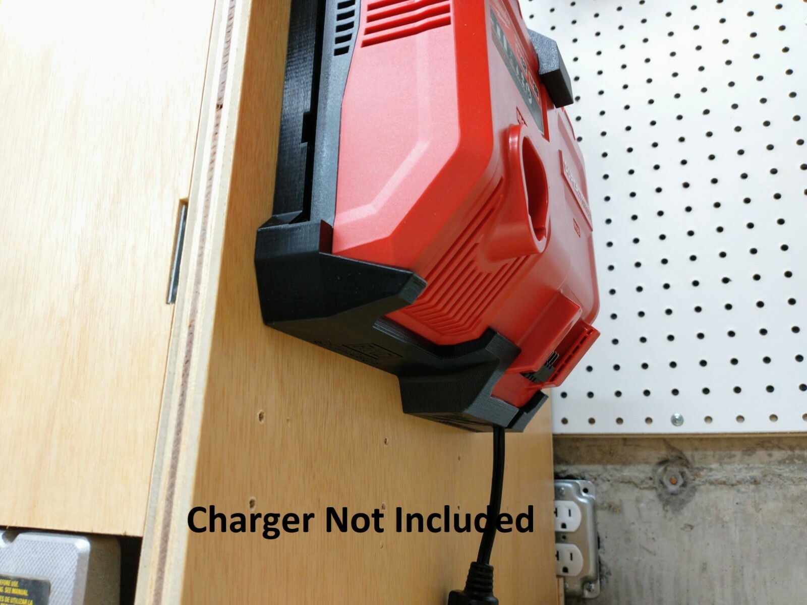 Wall Mount for Milwaukee Super Charger M12 & M18 (Model 48-59-1811)