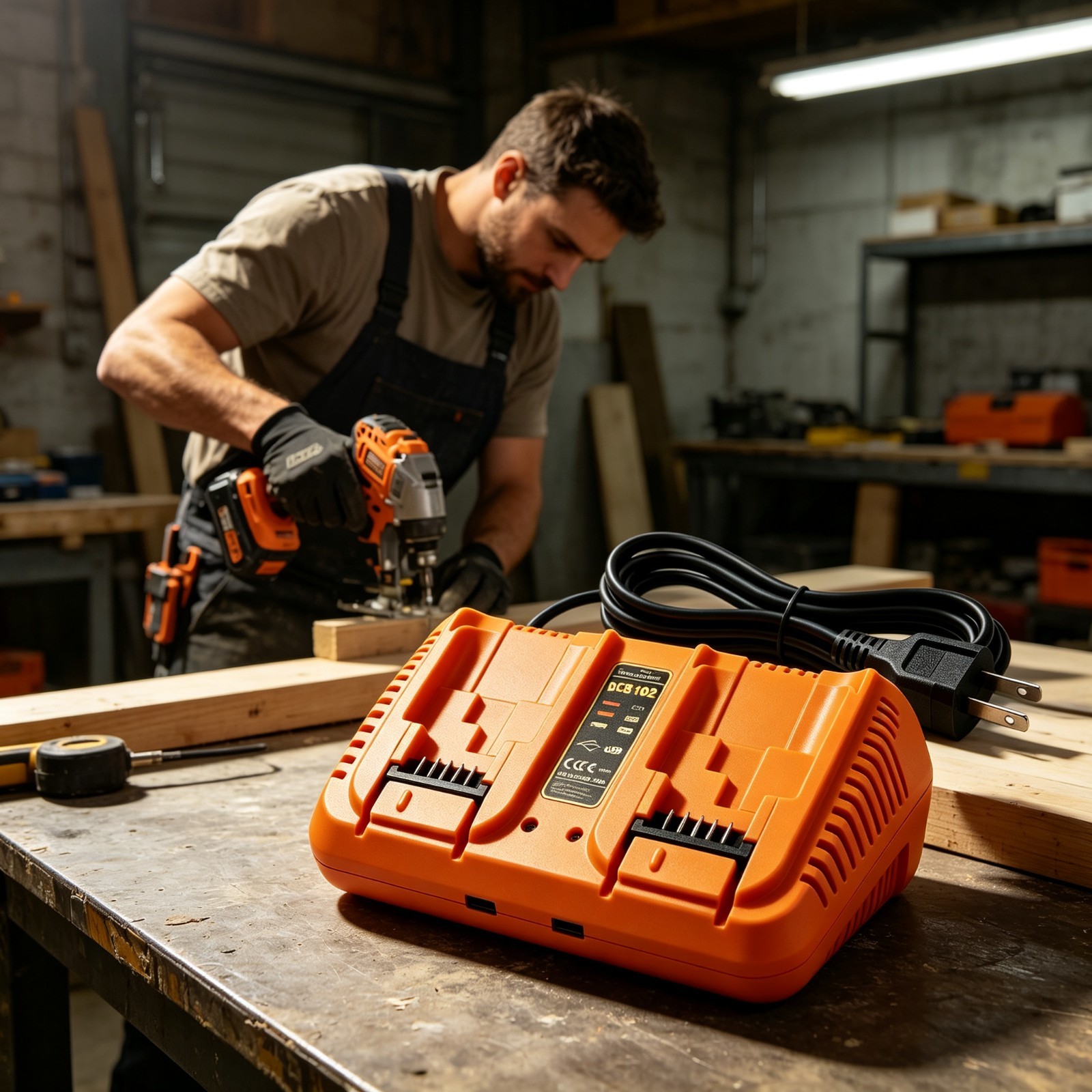 2 Port Rapid Charge Station Compatible with DeWalt DCB206 DCB204 DCB606 Battey