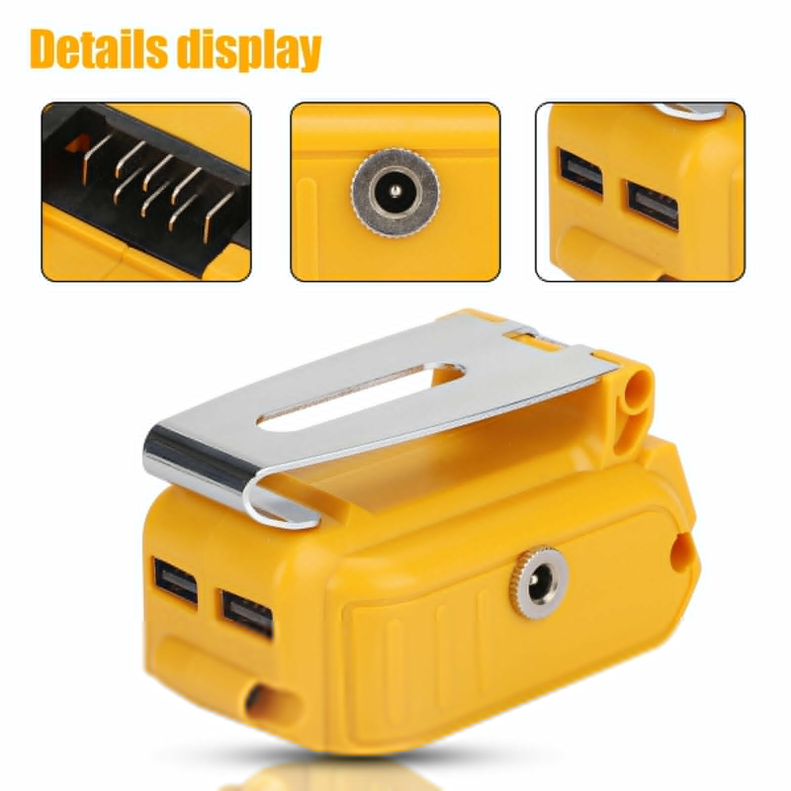Battery Charger Adapter Power Source Converter for Dewalts DCB180 DCB205 18V US