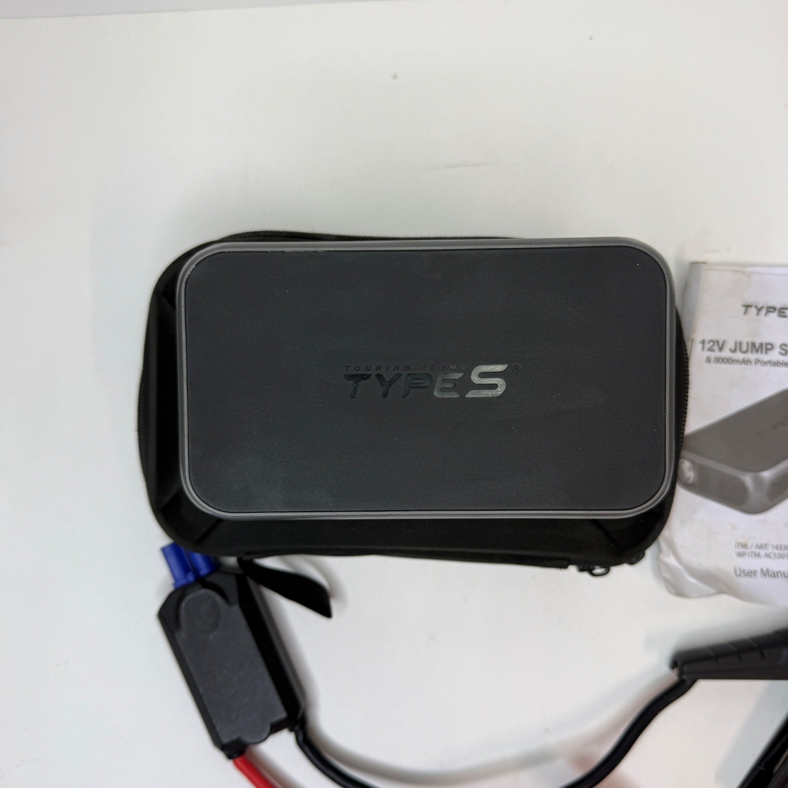 TYPE S 12V Jump Starter 8000mAh Portable Power Bank AC530171 with Case Manual