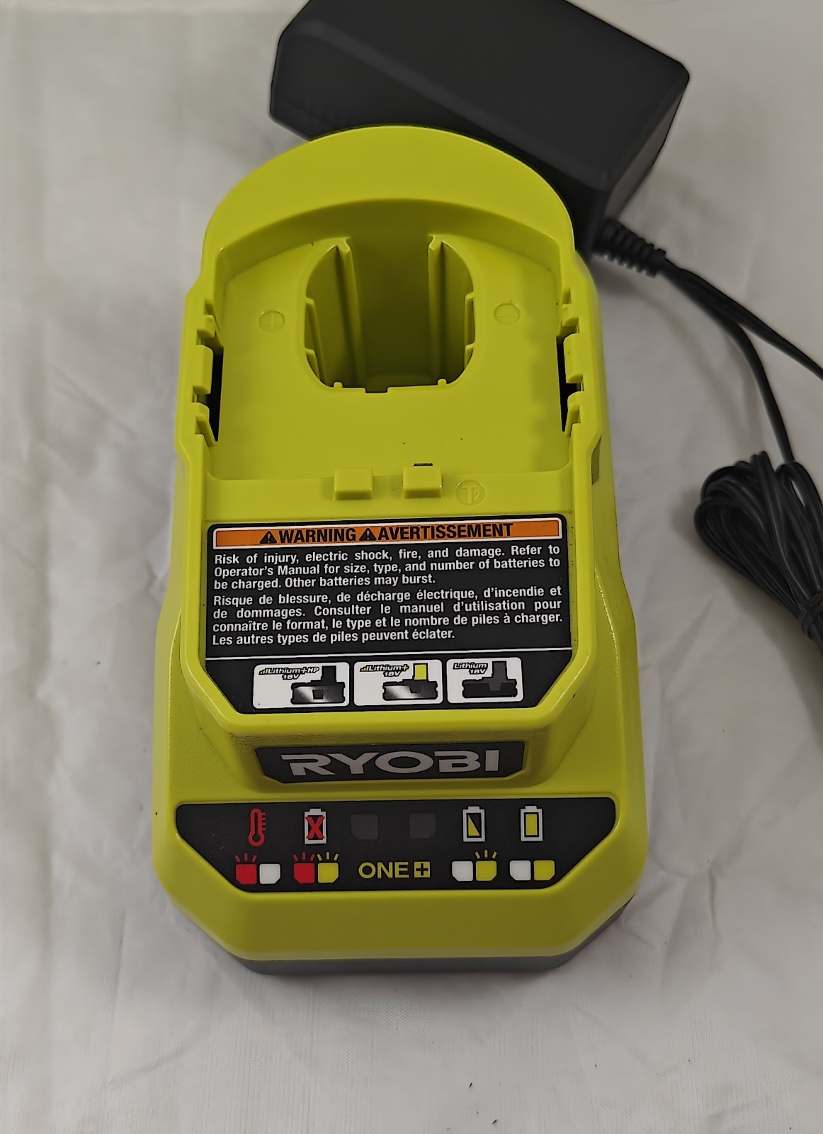 Ryobi PCG002 18V Green Battery Charger 140457001 for ONE+ Power Tool Batteries