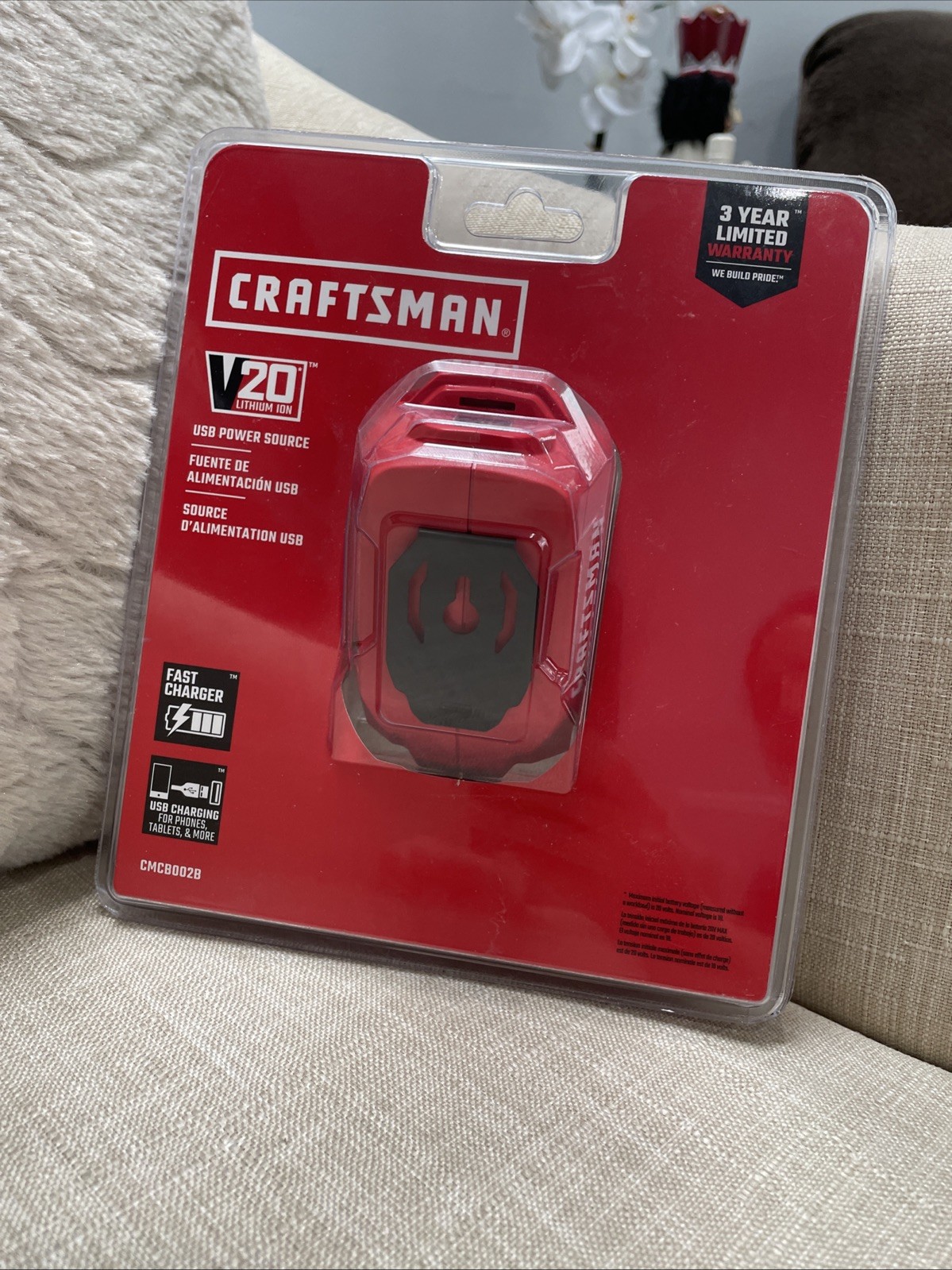 Craftsman CMCB002B Charging Adapter – Red