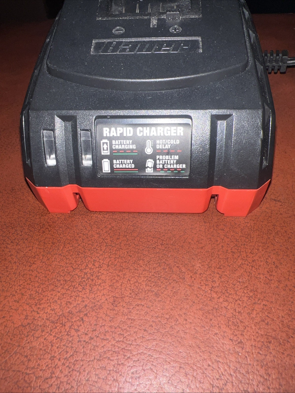 BAUER (1704C-B) 20V 1.7A RAPID BATTERY CHARGER Red/black See Descr