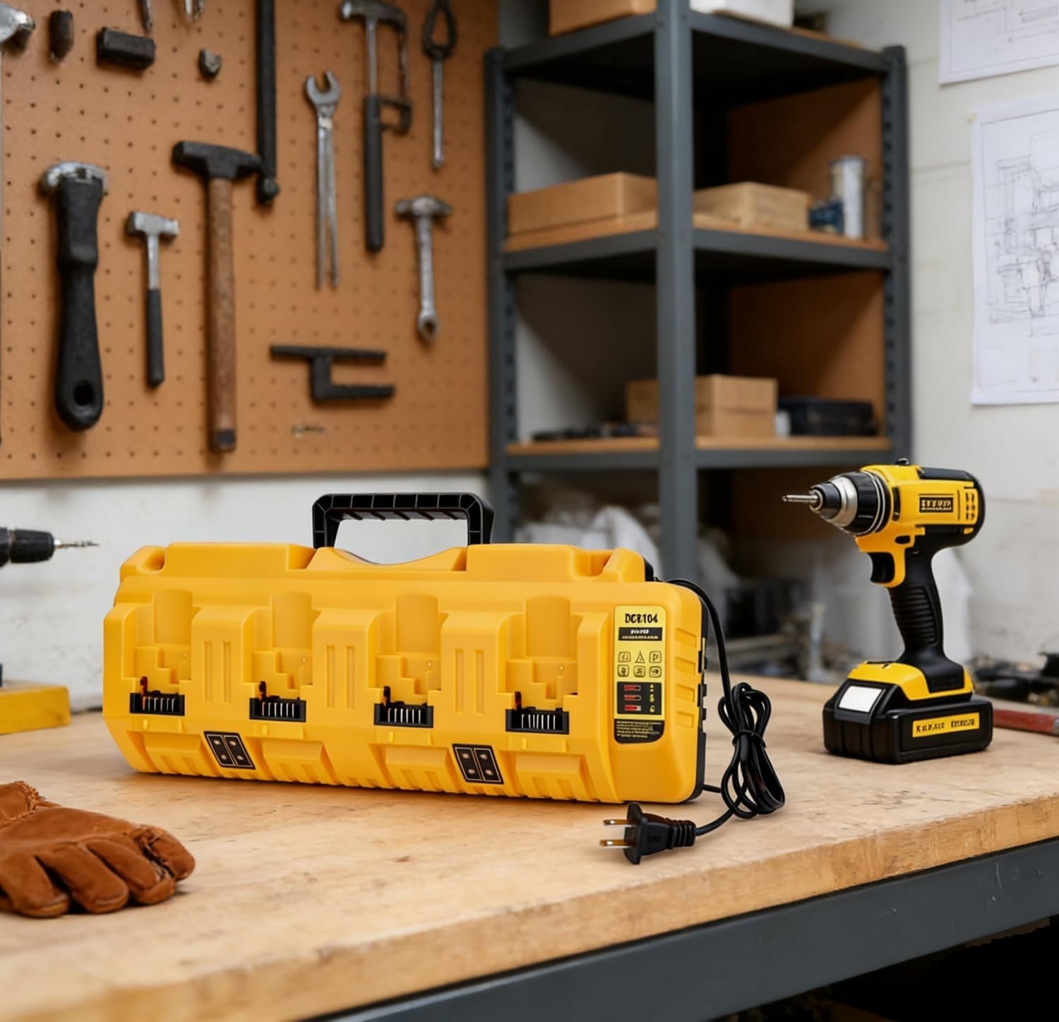 Dewalt DCB104 20V Max 4 Port Rapid Battery Charger Compatible Charger