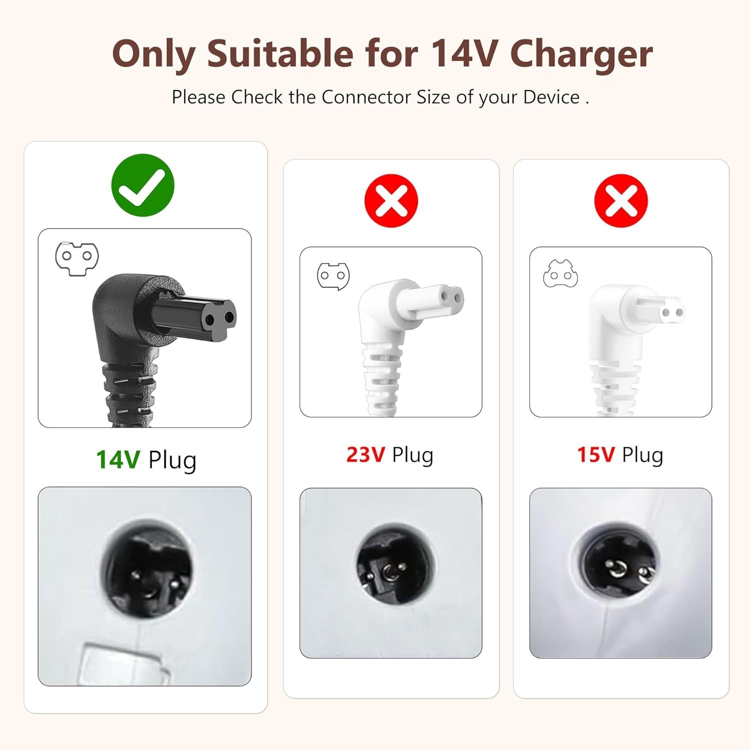 For Black and Decker Handheld Vacuum Charger, 14V Charger for Black and Decker H
