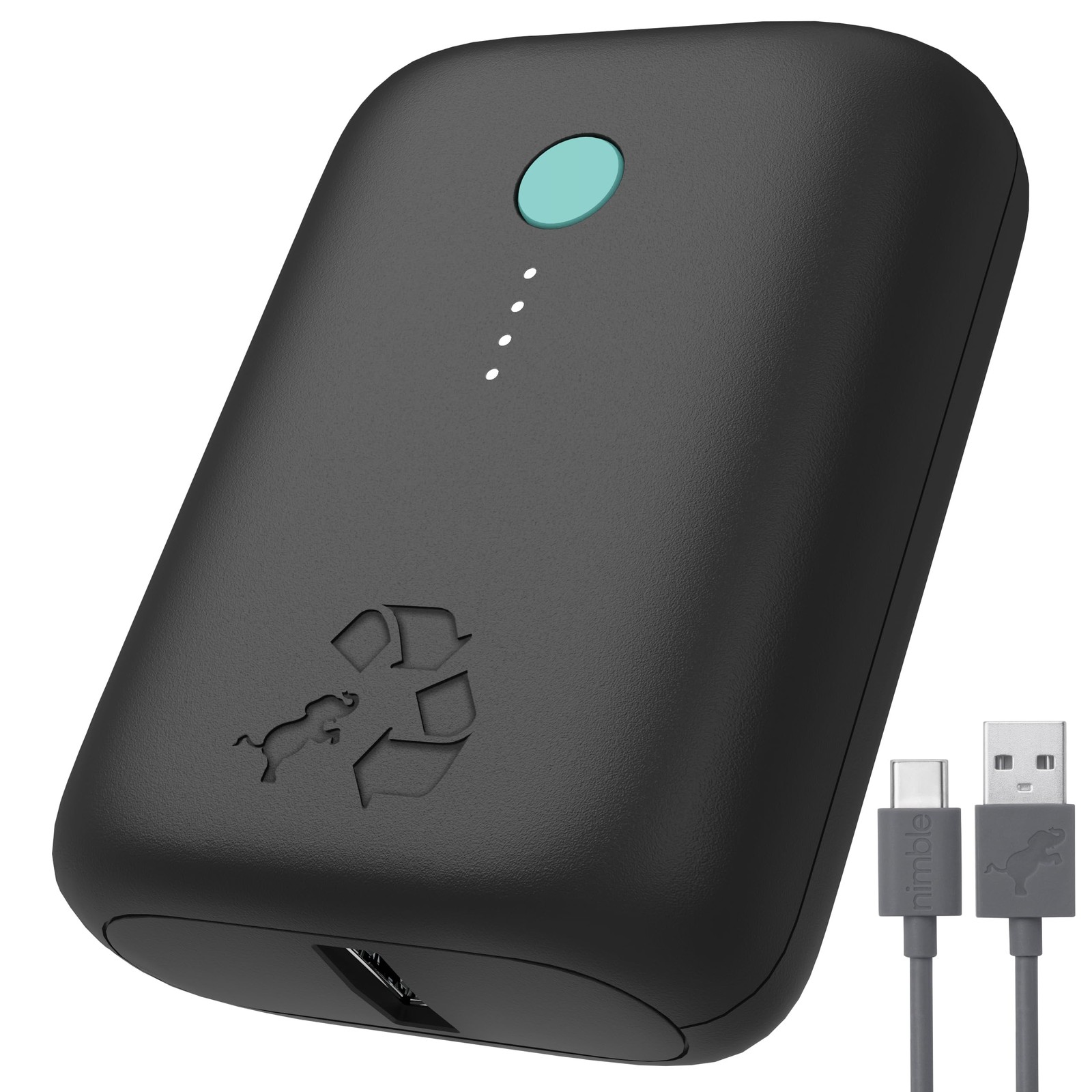 Nimble Champ Lite Portable Charger 5200Mah Charging Power Bank 15W Usb C And A