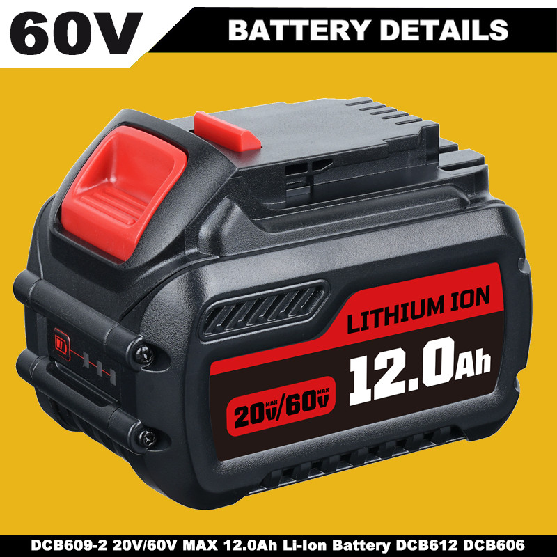 12.0Ah For DEWALT DCB609 20V/60V MAX FLEXVOLT Lithium-Ion Battery DCB612 DCB606