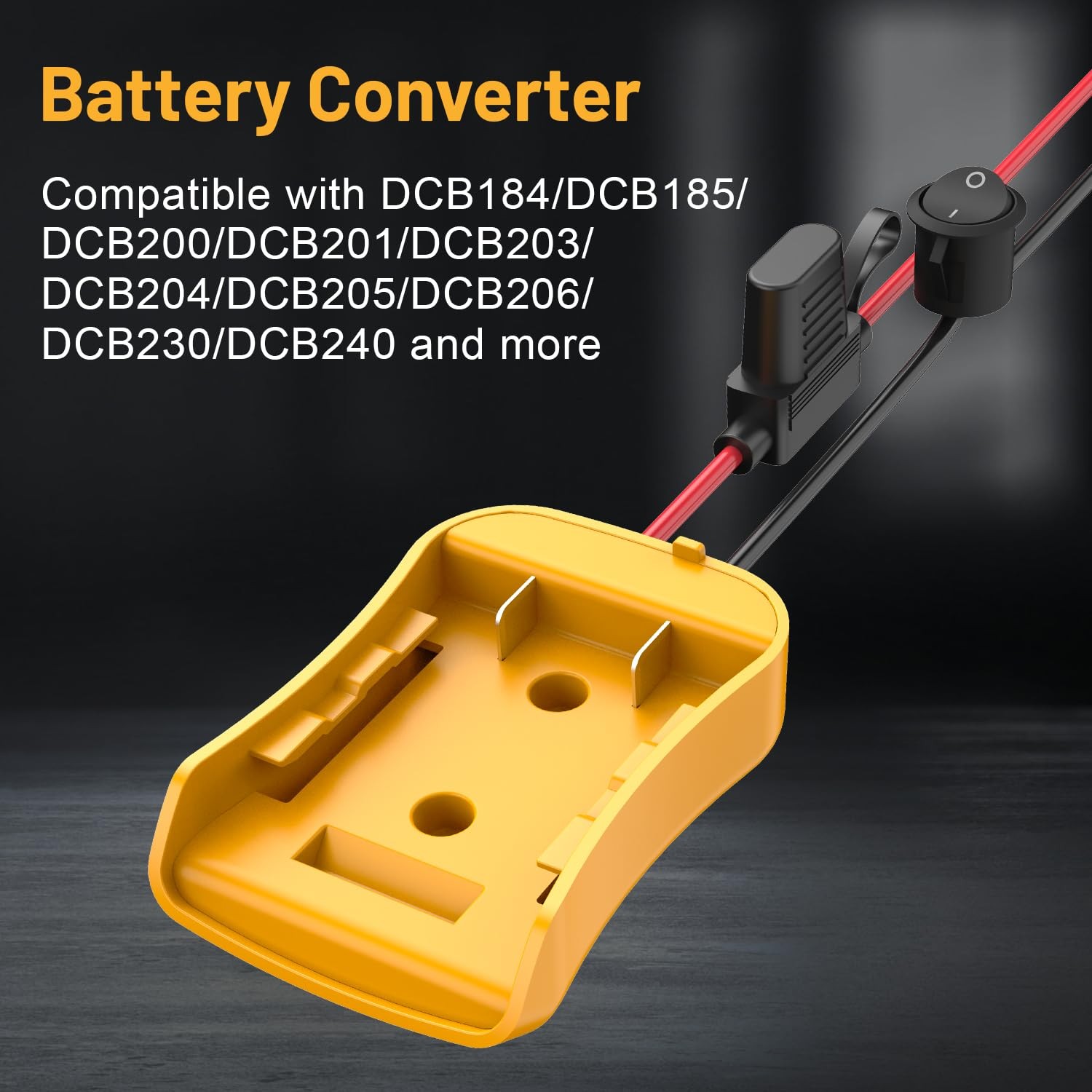 Kzreect 2 Pack for Power Wheel Adapter Compatible with Dewalt 2 Pack, Yellow