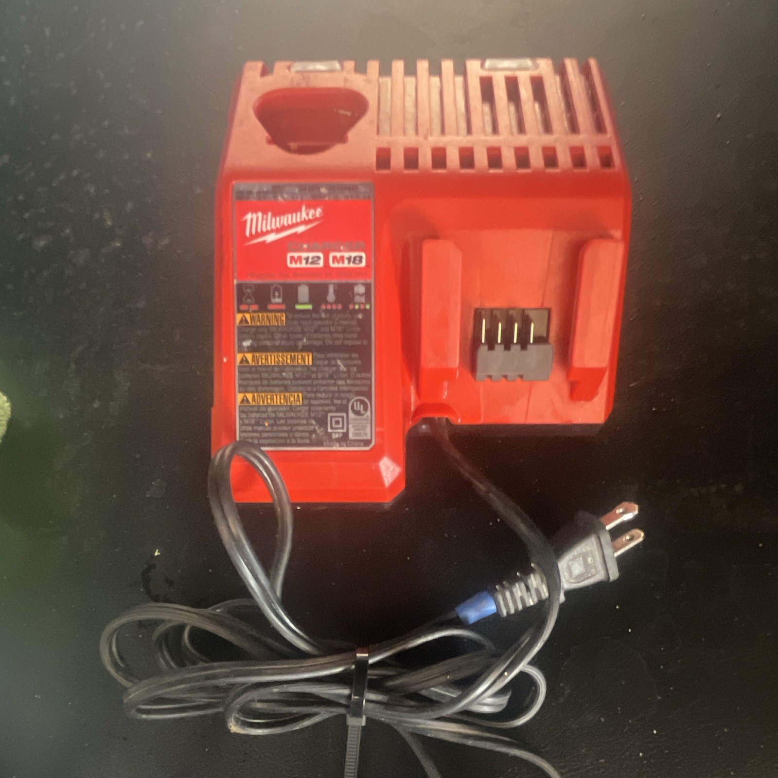Milwaukee M12/M18 18V Dual Battery Charger, Red (No Battery Included)