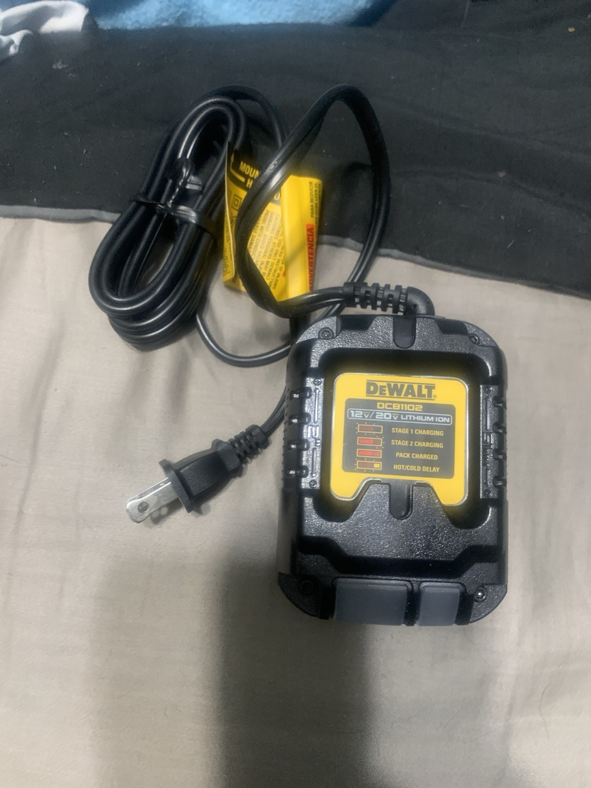 DEWALT DCB1102 12V/20V Lithium Ion Battery Charger Black Power Tool